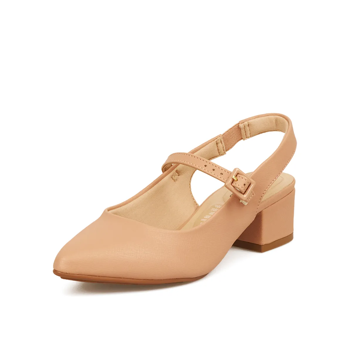 MODARE - TACON BAJO SAFIANO NUDE MODARE