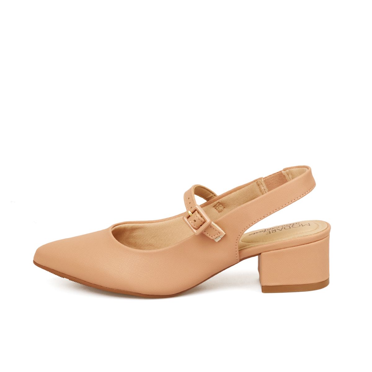 MODARE - TACON BAJO SAFIANO NUDE MODARE