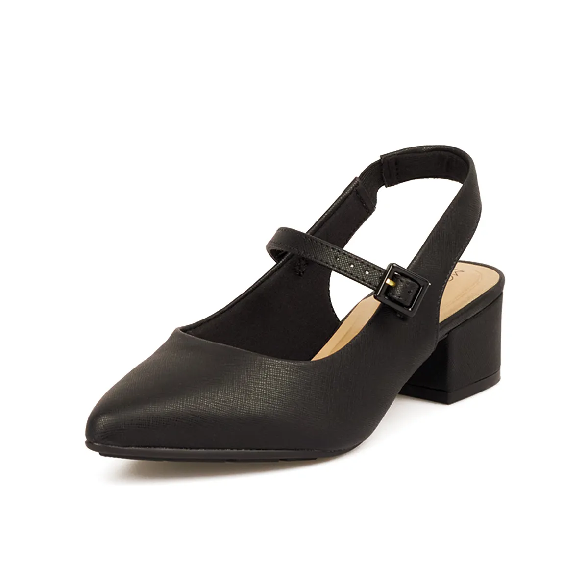 MODARE - TACON BAJO SAFIANO NEGRO MODARE