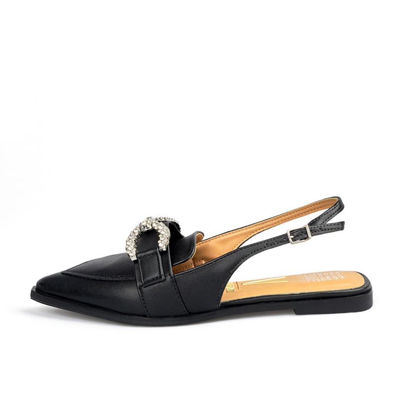 VIZZANO - ZUECO NEGRO PLATA VIZZANO
