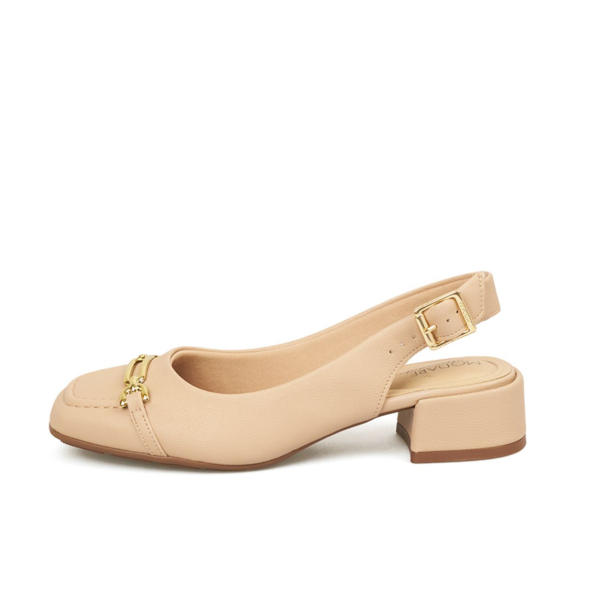 MODARE - TACON BAJO NATURE NUDE DORADO MODARE