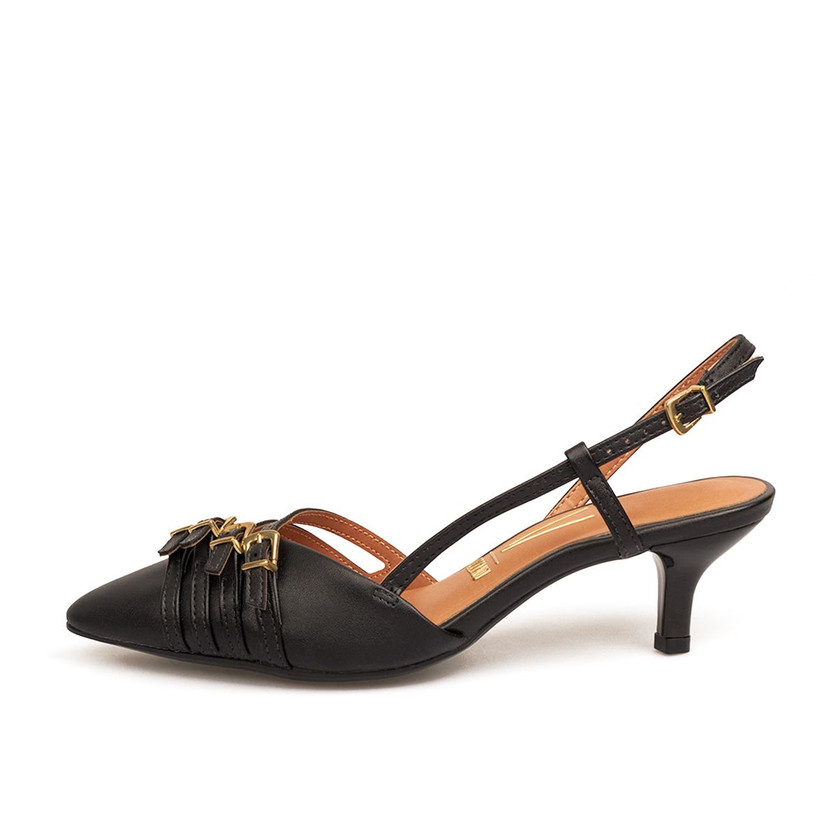 VIZZANO - TACON BAJO NEGRO DORADO VIZZANO