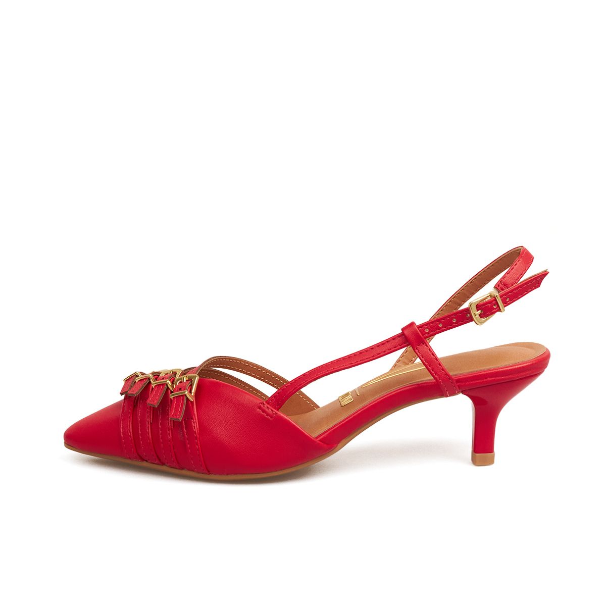 VIZZANO - TACON BAJO ROJO DORADO  VIZZANO