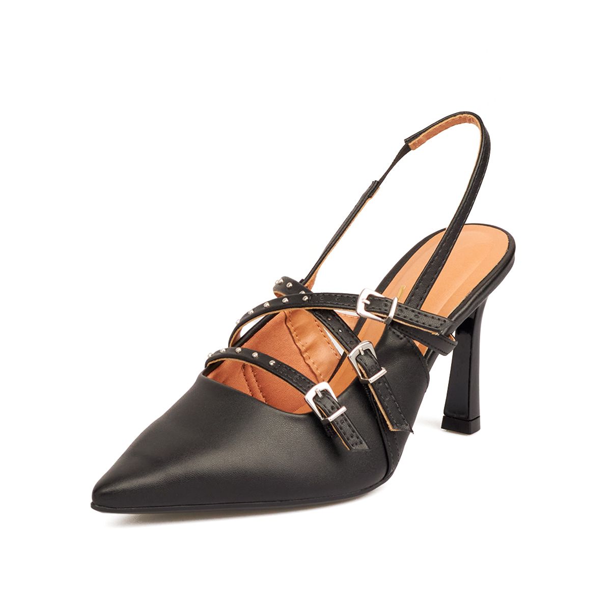 VIZZANO - TACON ALTO PELICA NEGRO DORADO VIZZANO