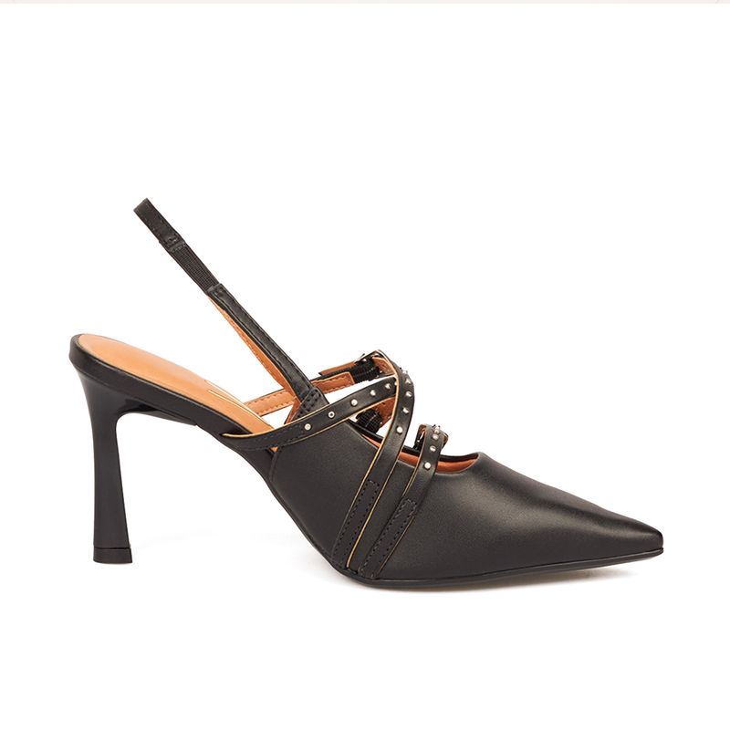 VIZZANO - TACON ALTO PELICA NEGRO DORADO VIZZANO