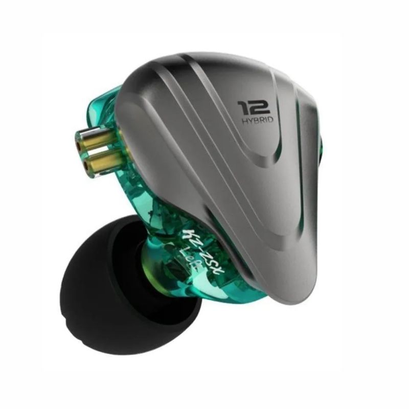 KZ - Audifonos In-ear KZ ZSX color Silver - Cian con microfono