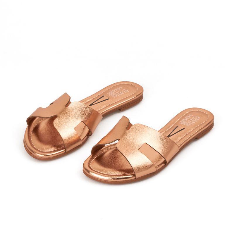 VIZZANO - SANDALIA PLANA ORO ROSA VIZZANO