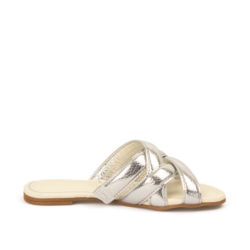 VIZZANO - SANDALIA PLANA DUBAI PLATA VIZZANO
