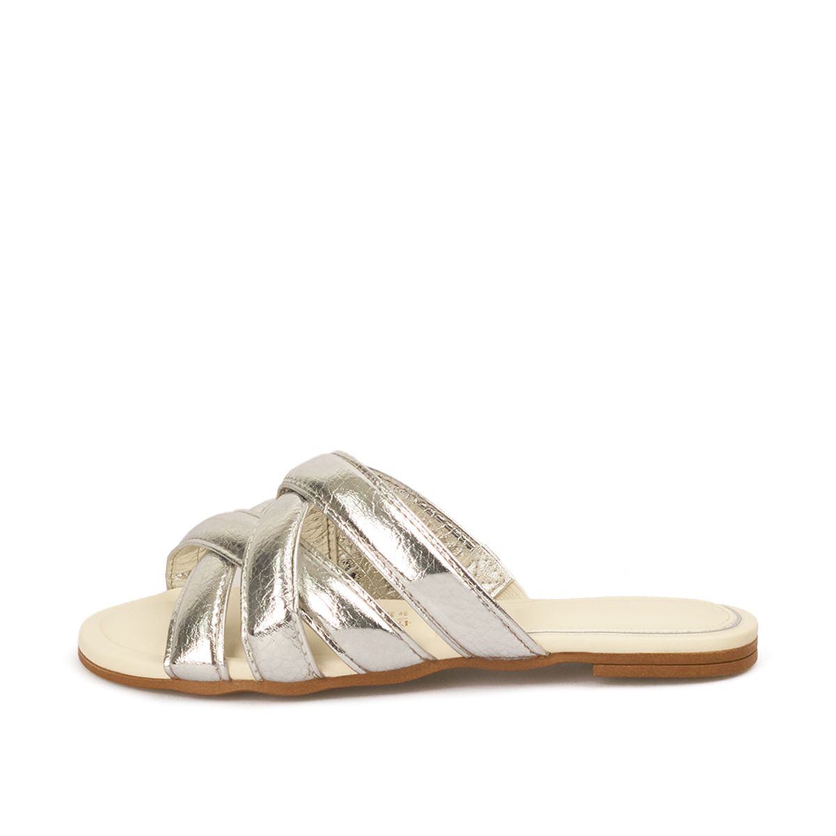 VIZZANO - SANDALIA PLANA DUBAI PLATA VIZZANO