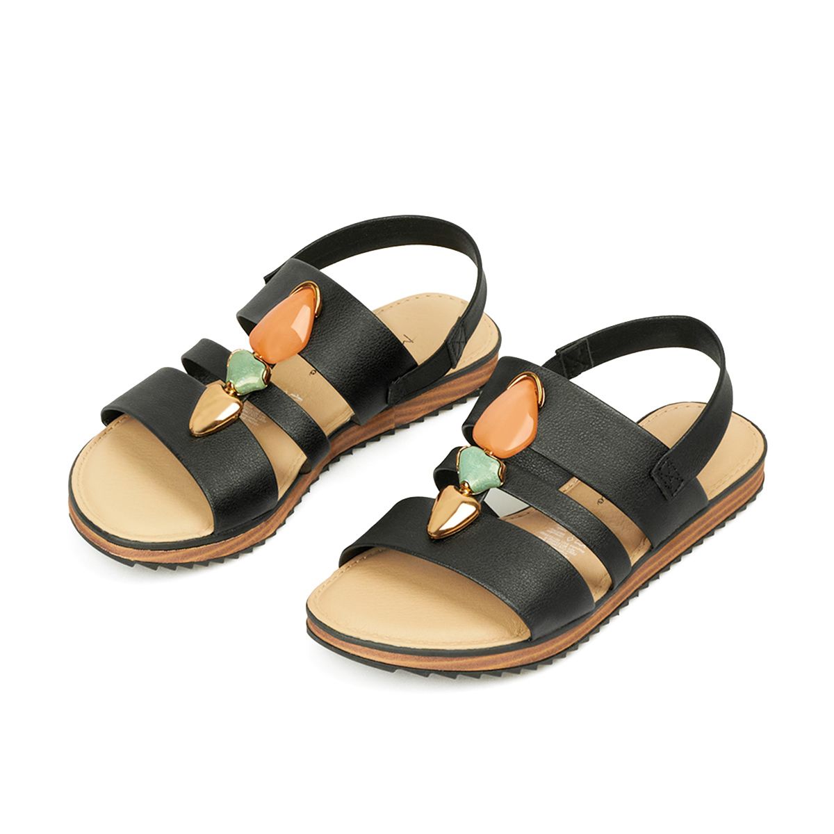 MODARE - SANDALIA PLANA NATURE NEGRO MODARE