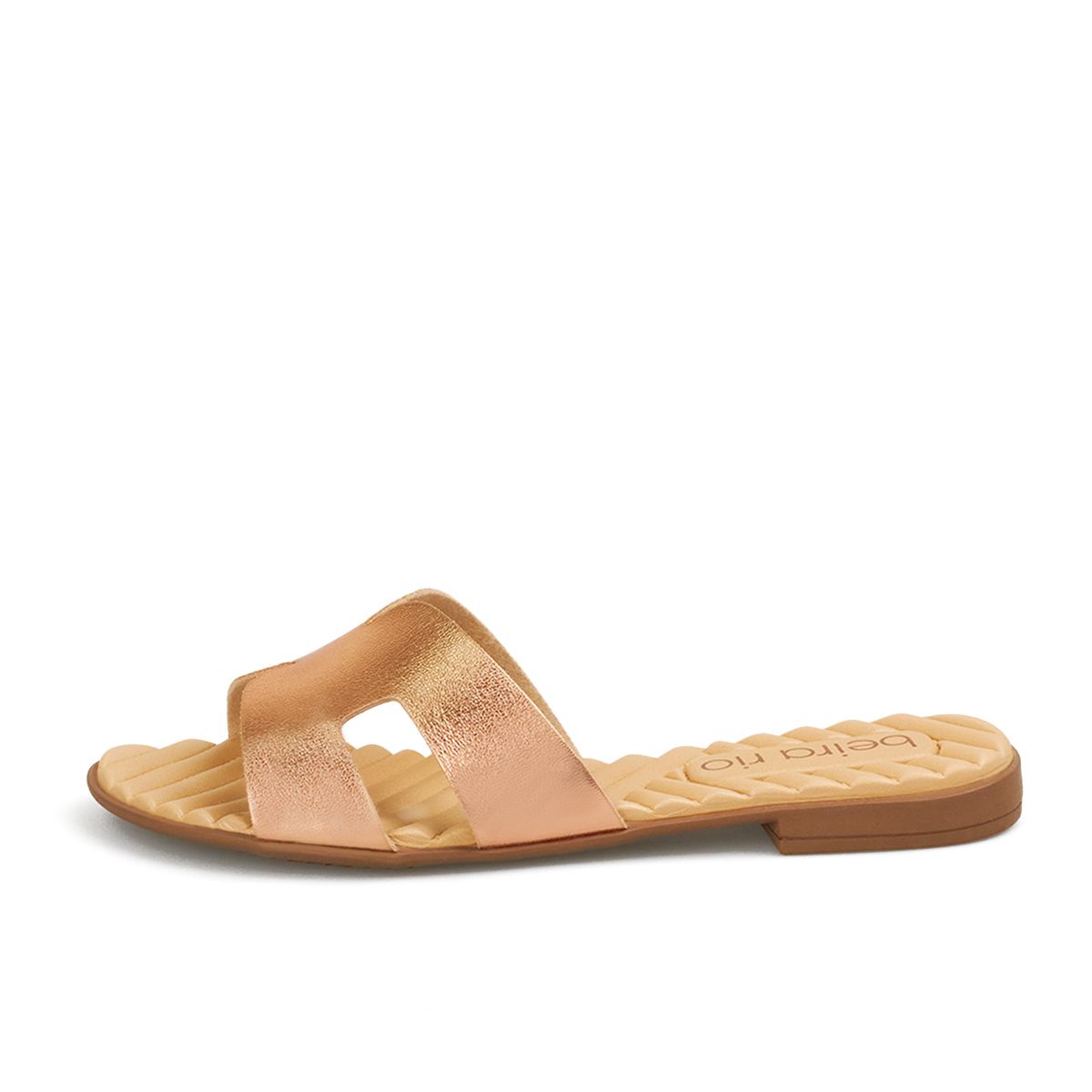 BEIRA RIO - SANDALIA PLANA ORO ROSA BEIRA RIO