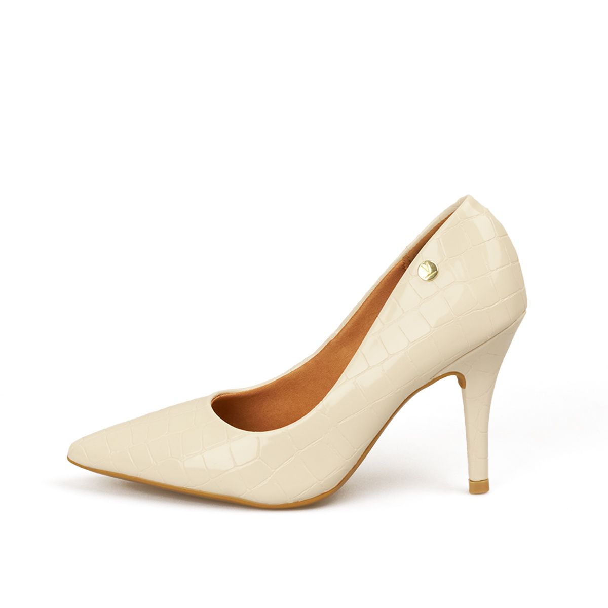 VIZZANO - STILETTO VERNIZ CROCO MARFIL VIZZANO