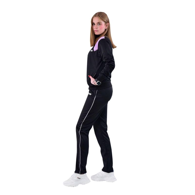 MODA EN CIRCUITO - Conjunto Deportivo o Sudadera para Mujer en Vioto Sin Capota.