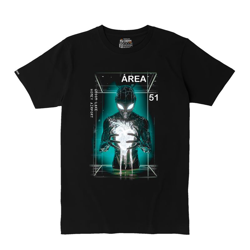 CREACIONES NU CROWN - Camiseta Niño Alien área 51 Ovni Corazon Nu Crown