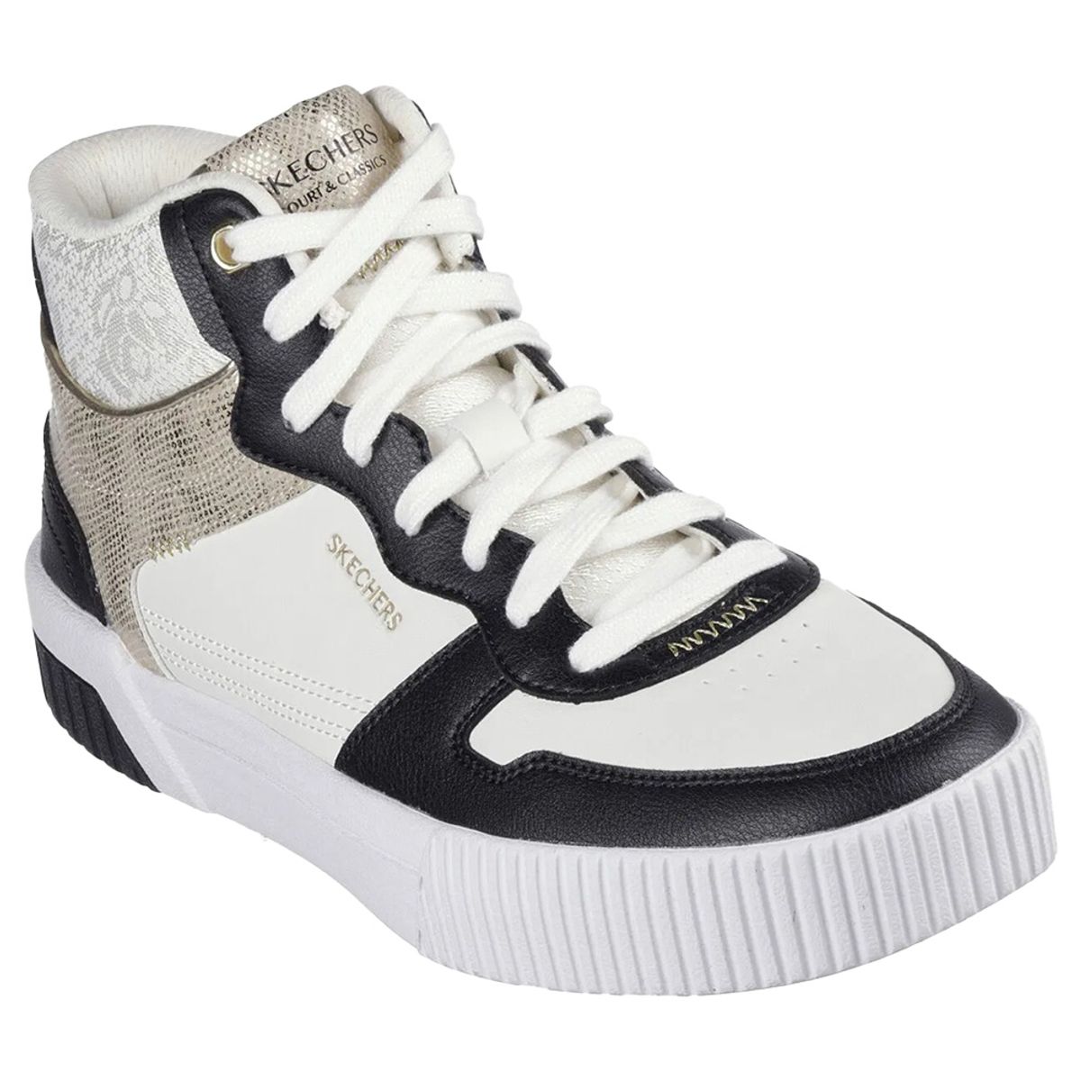 SKECHERS - Tenis Mujer Skechers Jade-Bit Of Glamour - Blanco-Negro