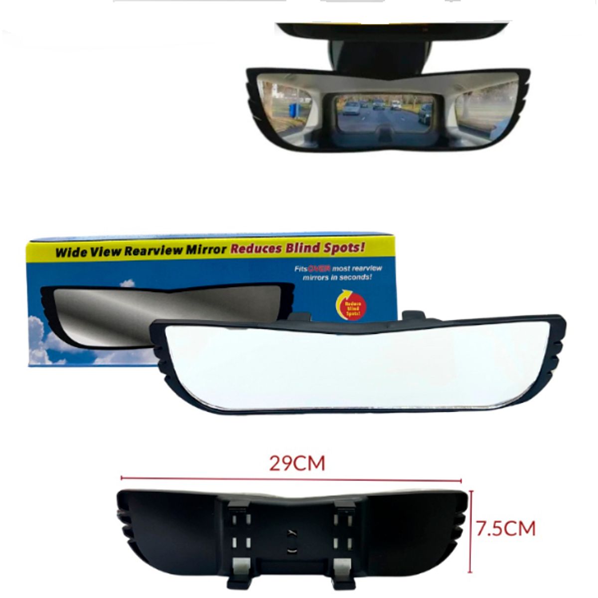 GENERICO - Espejo Retrovisor De Gran Angular Para Coches