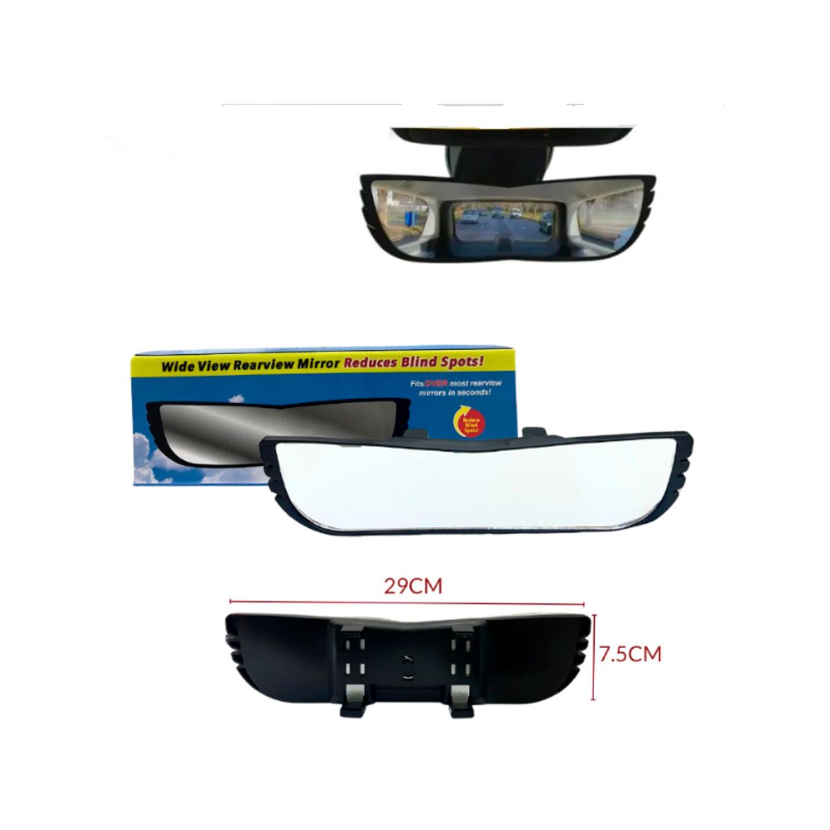GENERICO - Espejo Retrovisor De Gran Angular Para Coches