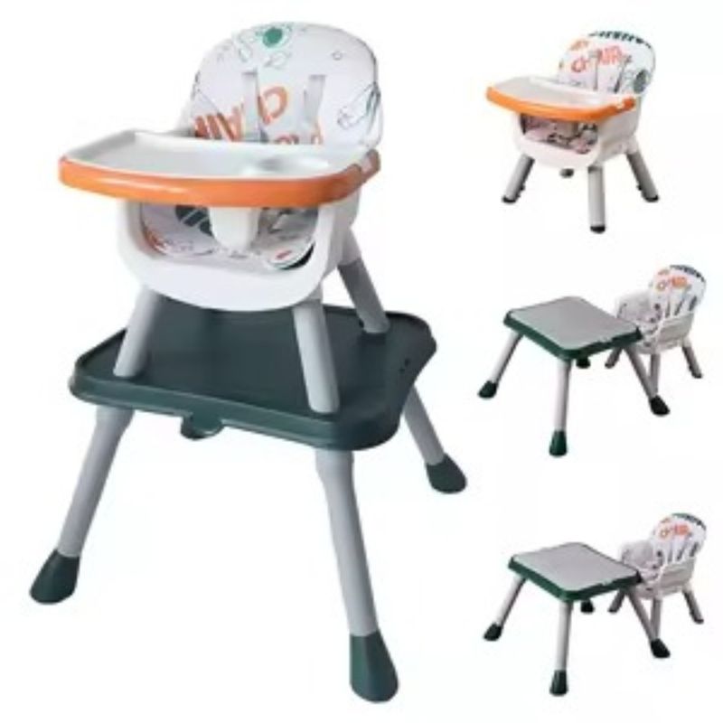 BEBESUNITA - Silla Comedor Escritorio 5 a 1 R10-1 VERDE