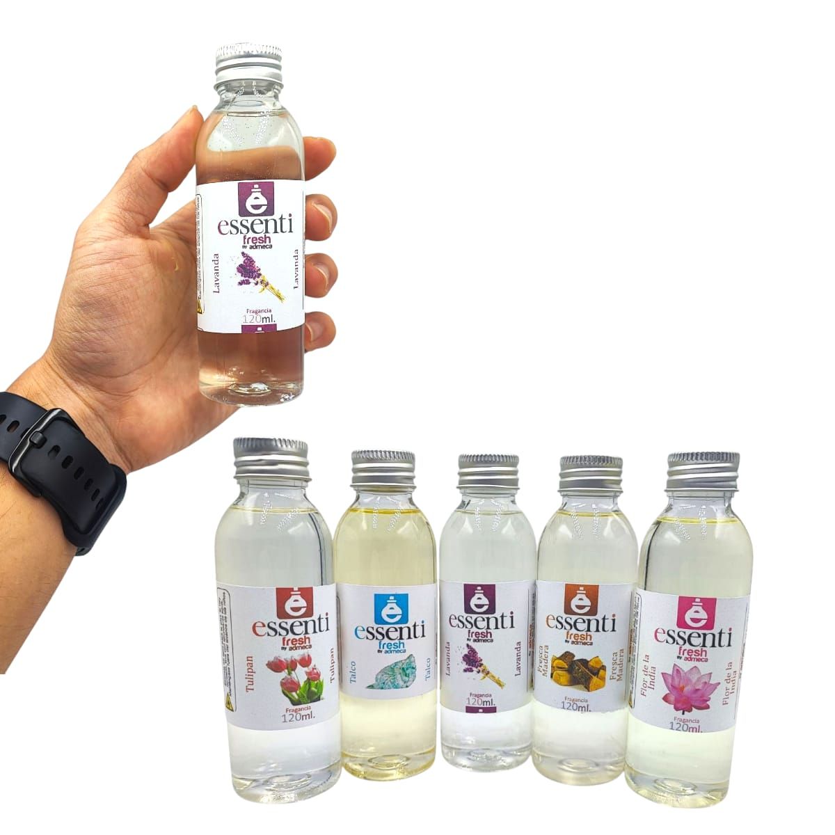 GENERICO - FRAGANCIA ESENCIA EN ACEITE PARA PEBETERO 120ML X5 UND