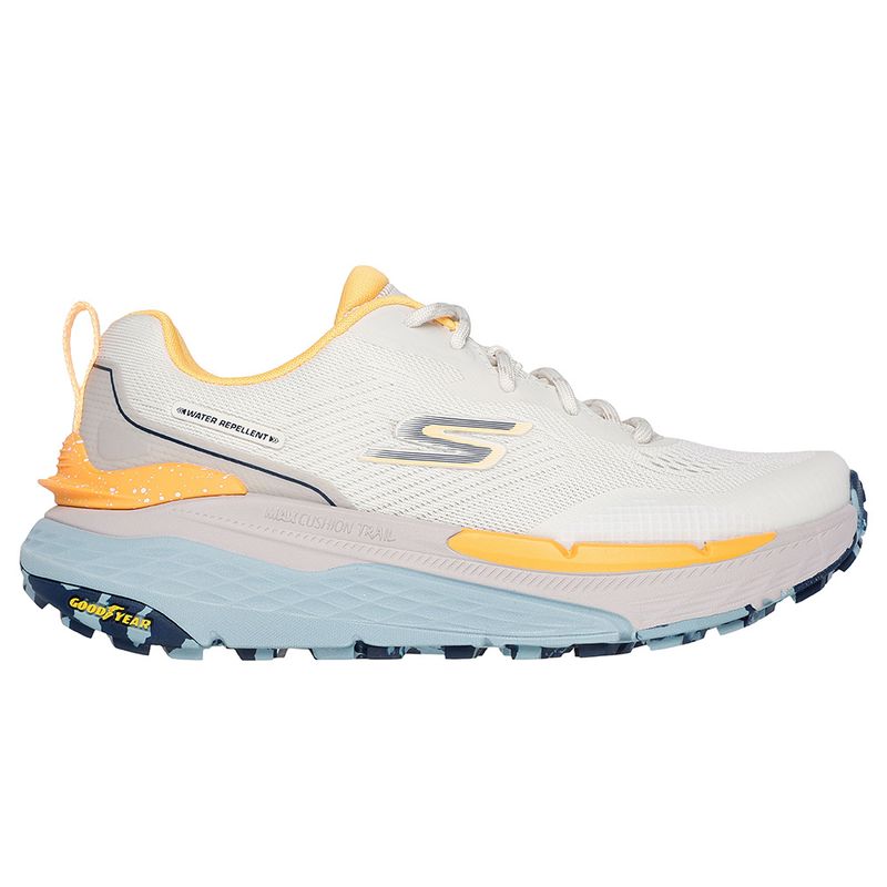 SKECHERS - Tenis Mujer Skechers Max Cushioning - Blanco-Amarillo