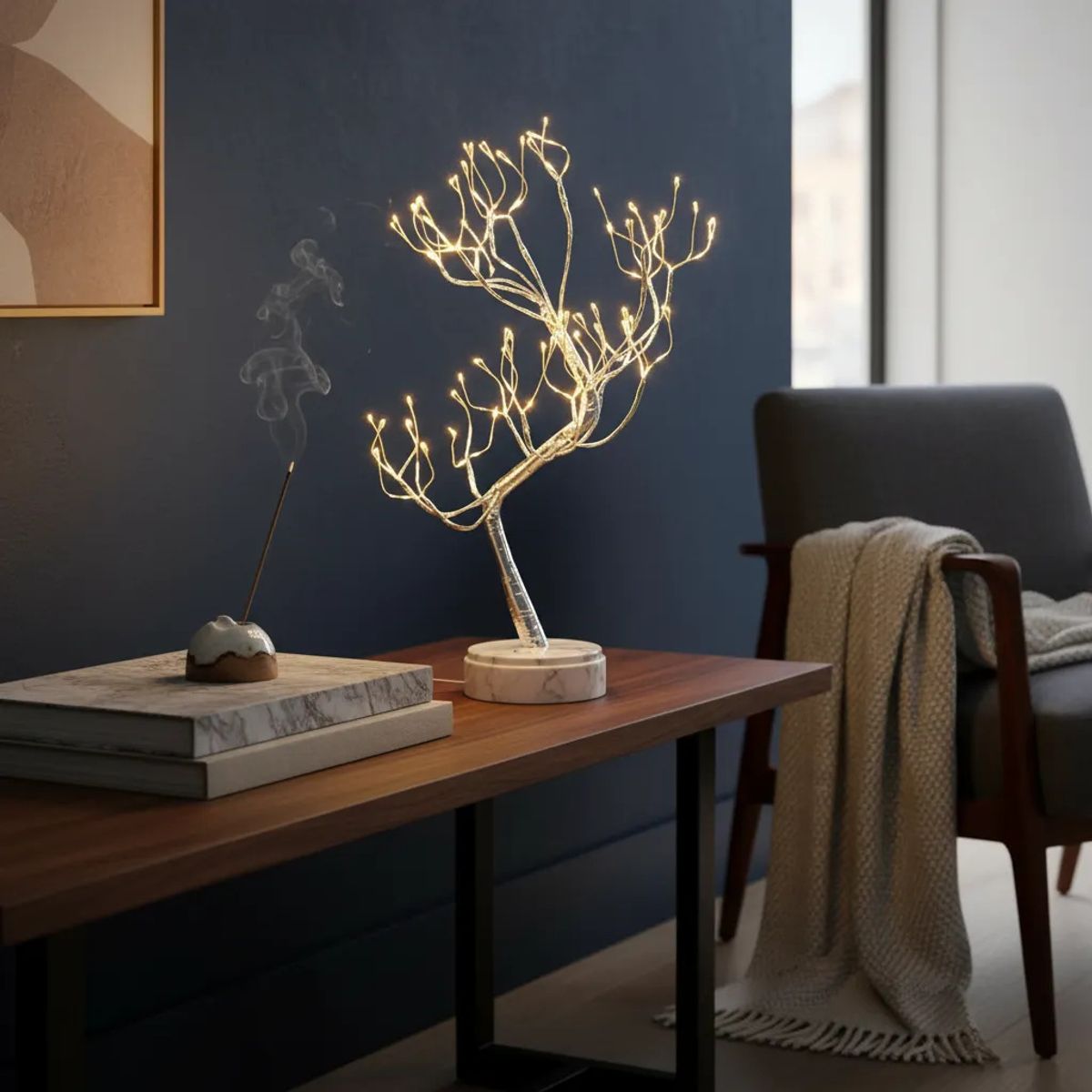 LEDMAX - LAMPARA EN FORMA DE ARBOL BONSAI DECORACION