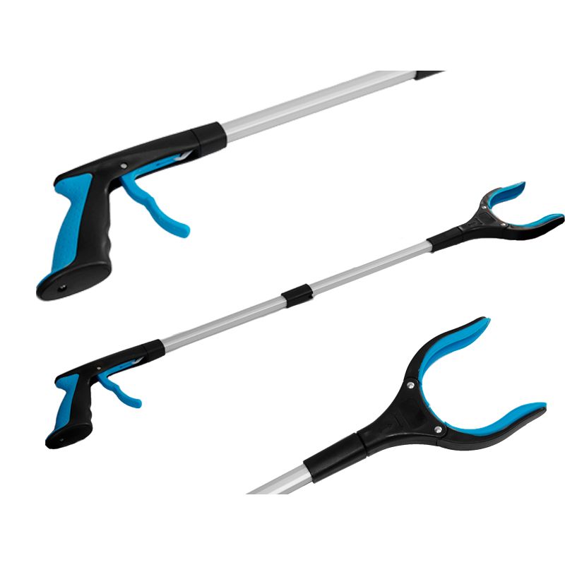 GENERICO - Pinza Alcanza Objetos Metálico Agarre 74cm Limpieza