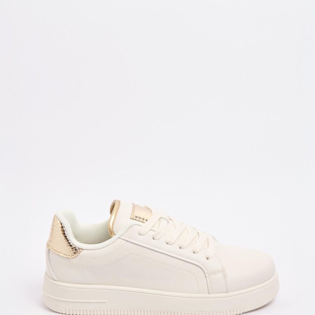 KOAJ - KOAJ Tenis unicolores casuales con suela elevada y contraste Mujer