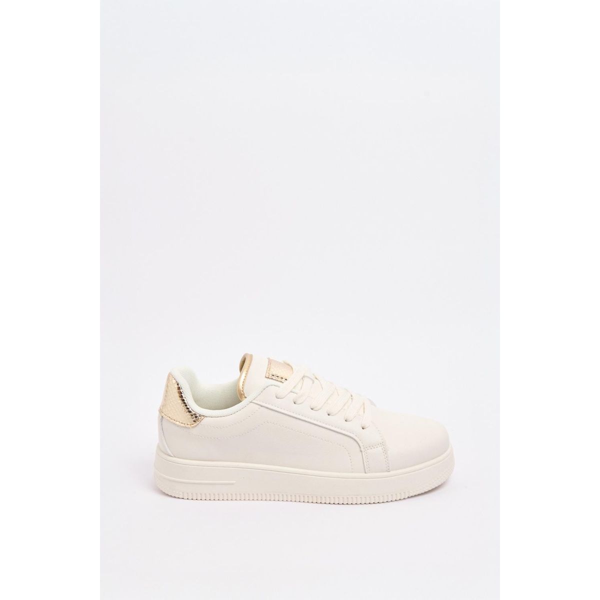 KOAJ - KOAJ Tenis unicolores casuales con suela elevada y contraste Mujer