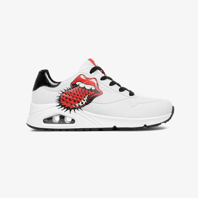 SKECHERS - Tenis Mujer Skechers Uno Rolling Stones Single! - Blanco
