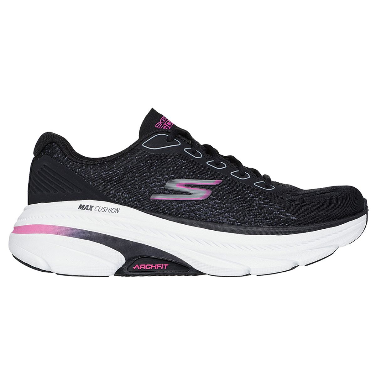 SKECHERS - Tenis Mujer Skechers Max cushionin - Negro-Rosado