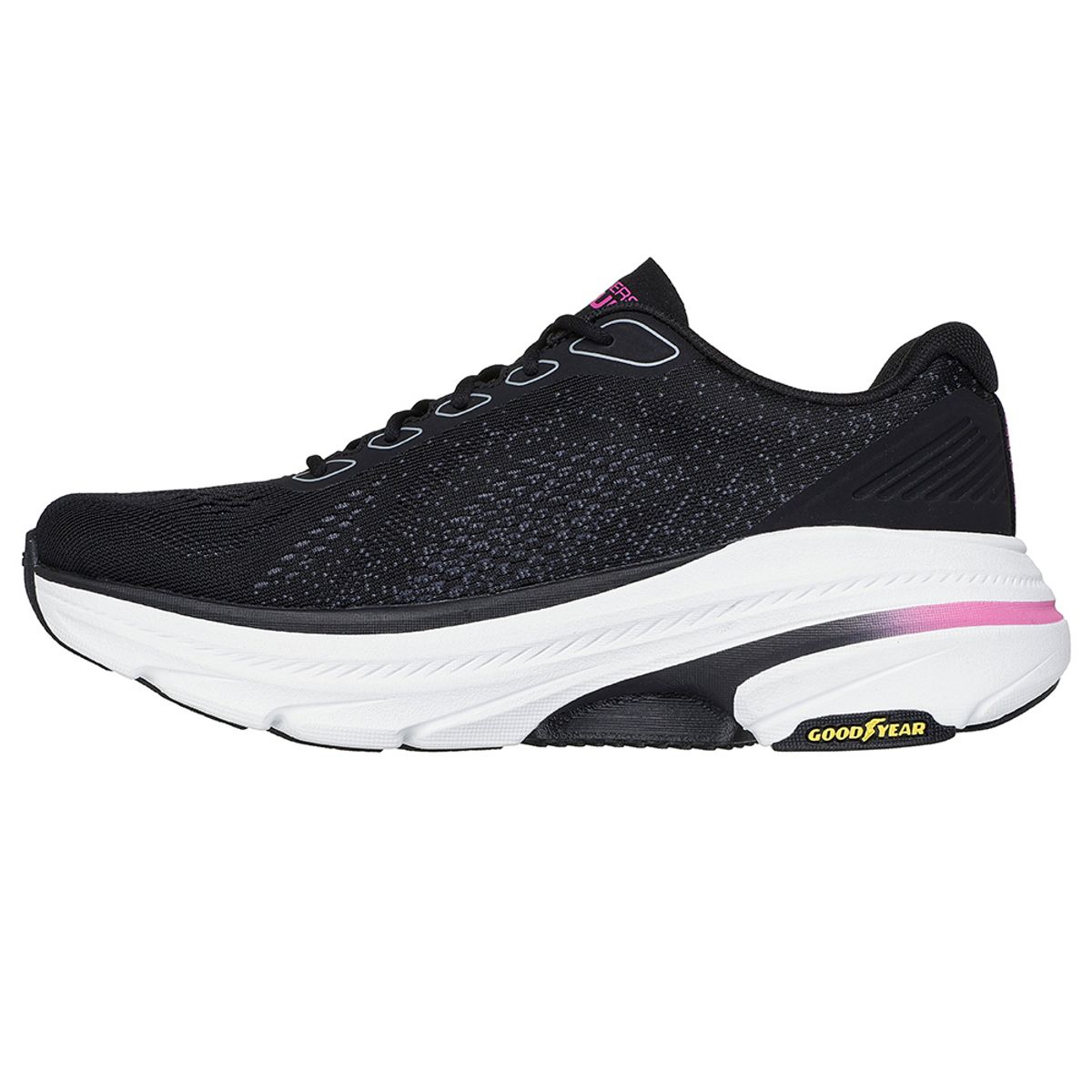 SKECHERS - Tenis Mujer Skechers Max cushionin - Negro-Rosado
