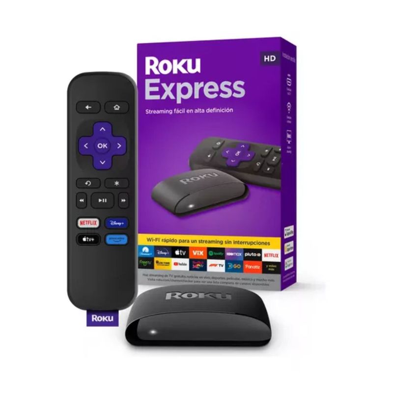 ROKU - Roku Express 3960 Hd Dispositivo De Streaming Con Control Remoto