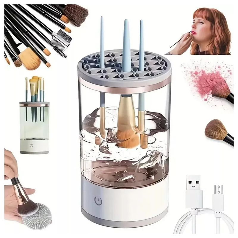 GENERICO - Limpiador De Brochas De Maquillaje Electrico Maquina Limpiadora