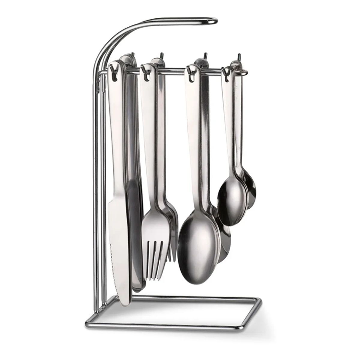 DKASA - Juego de Cubiertos Dkasa Con Soporte 24 Piezas en Acero Inoxidable A166