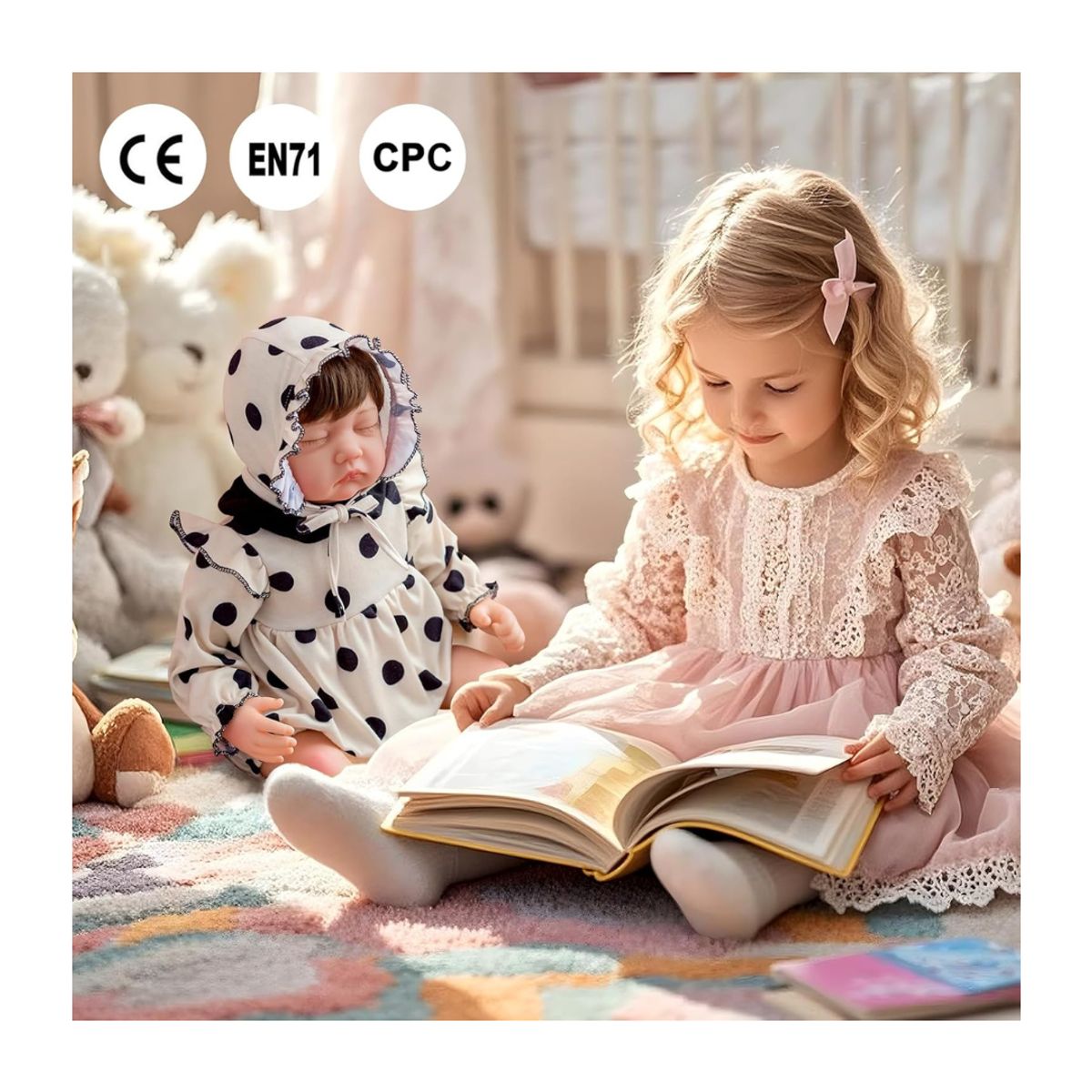 GENERICO - Muñeca Real Bebe Reborn Cuerpo De algodon Valeria