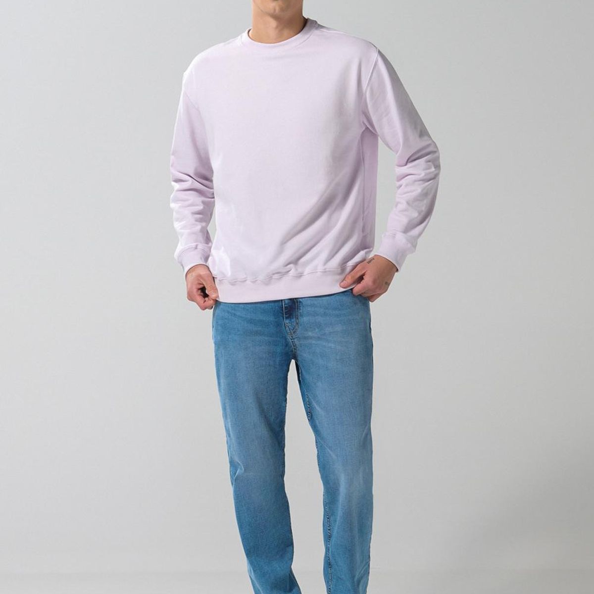 KOAJ - KOAJ Buso hombro rodado cuello redondo, unicolor. Hombre