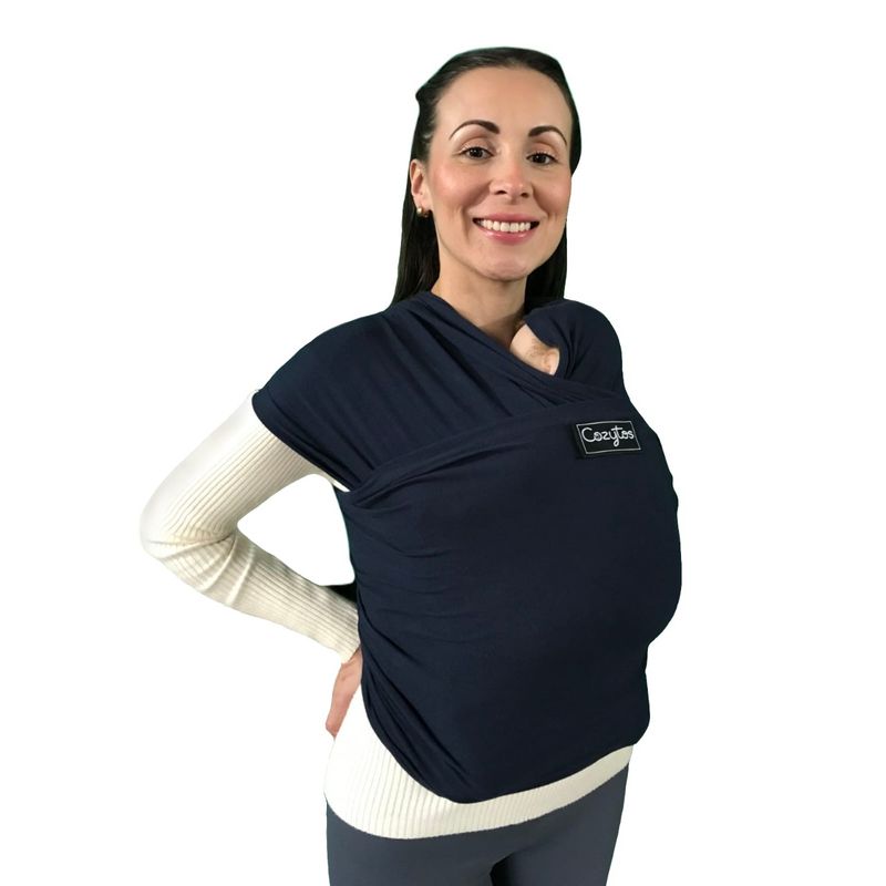 COZYTOS - Fular y porta bebe AJUSTABLE PLUS -Azul- mundo bebe COZYTOS