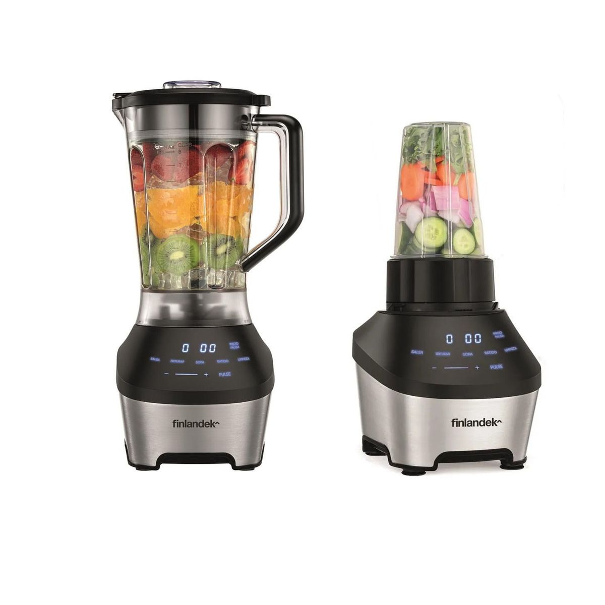 FINLANDEK - Licuadora Automática Finlandek Triturar SopasBatidos Salsa 1200W