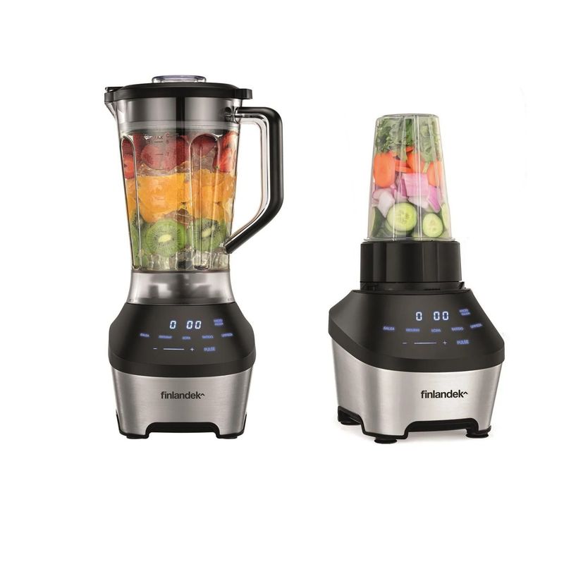 FINLANDEK - Licuadora Automática Finlandek Triturar SopasBatidos Salsa 1200W.