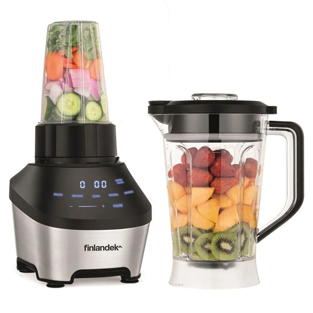 FINLANDEK - Licuadora Automática Finlandek Triturar SopasBatidos Salsa 1200W