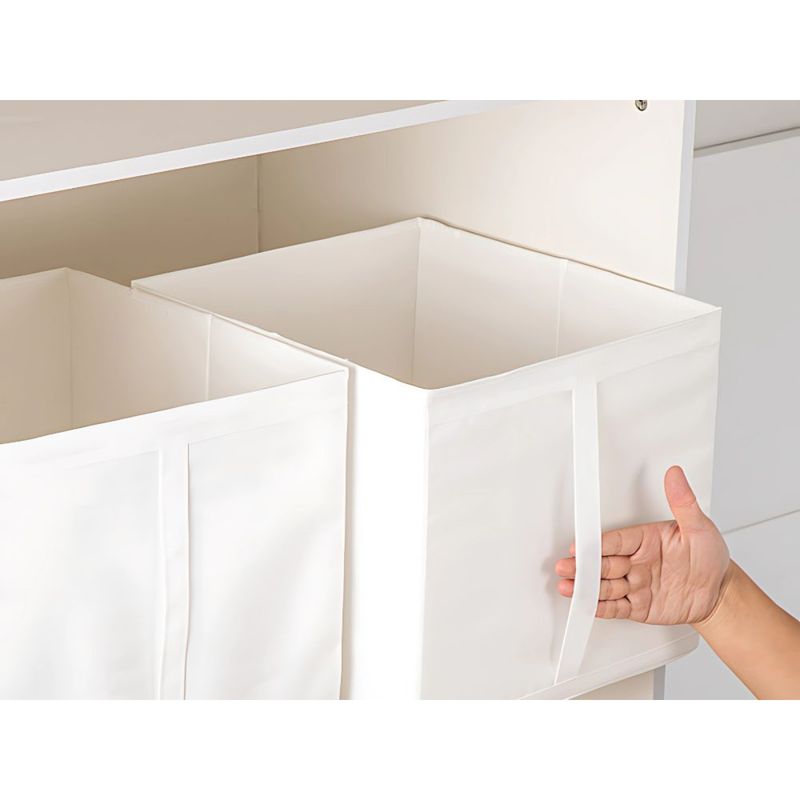 GENERICO - Caja organizadora blanca para ropa