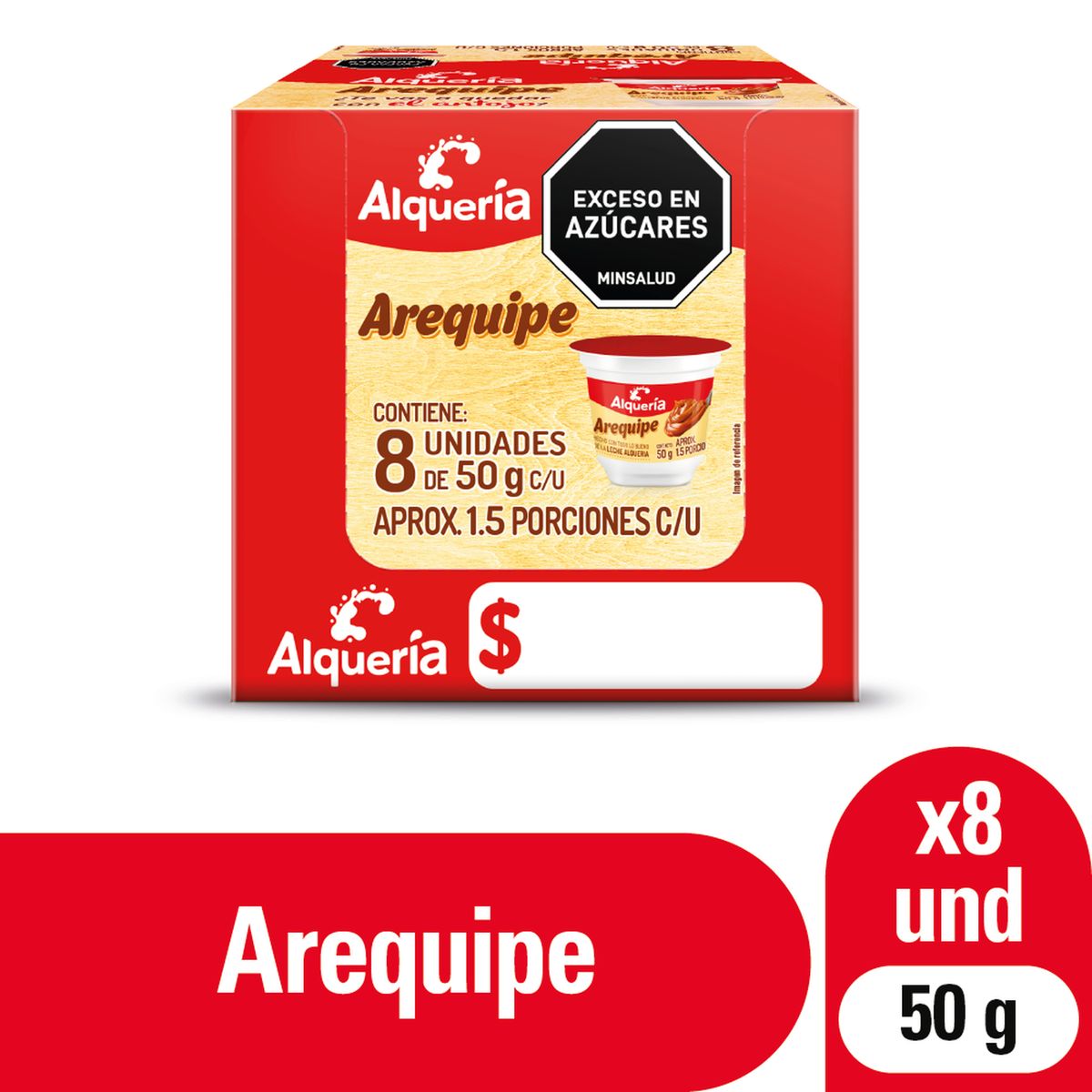ALQUERIA - Arequipe Alqueria Display 8unds x50g c/u