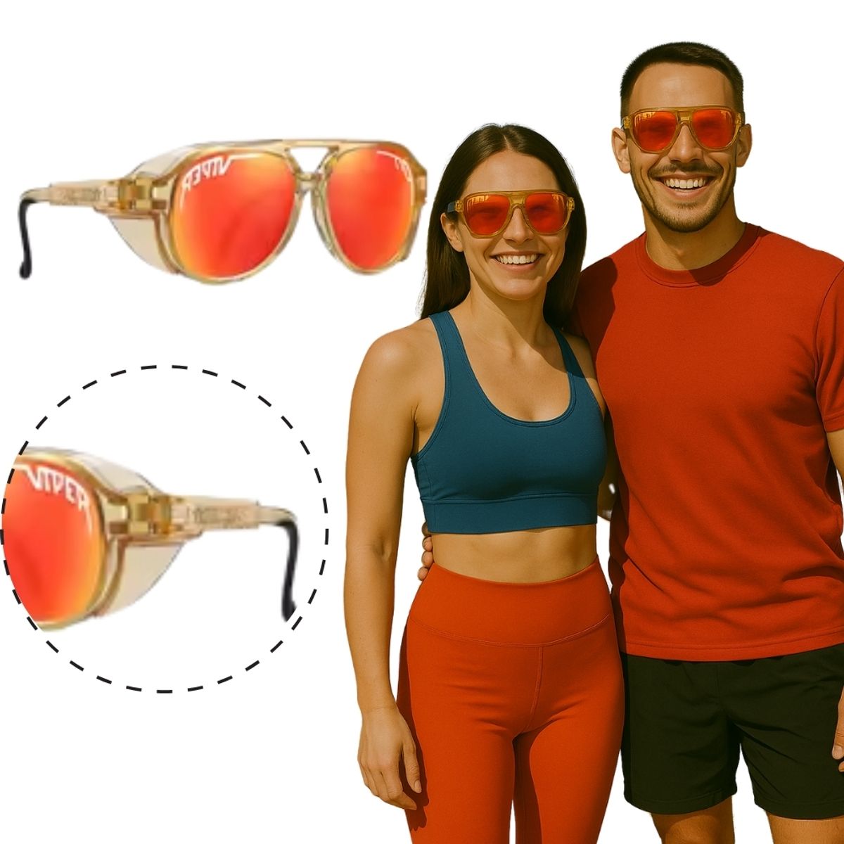 VIPER - Viper Gafas de Sol Deportivas para Ciclismo Unisex