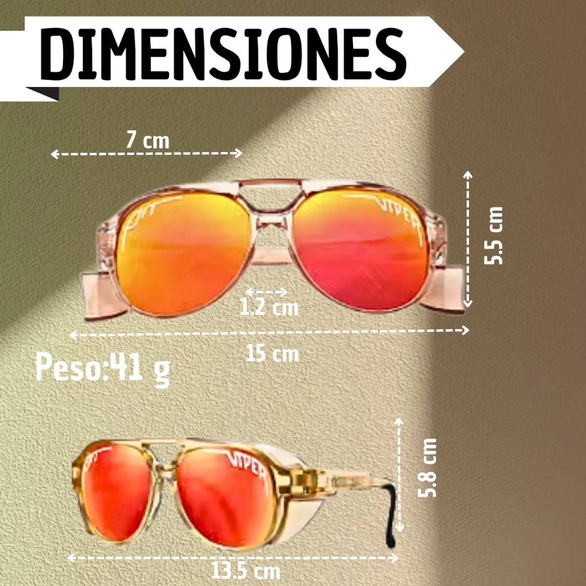 VIPER - Viper Gafas de Sol Deportivas para Ciclismo Unisex