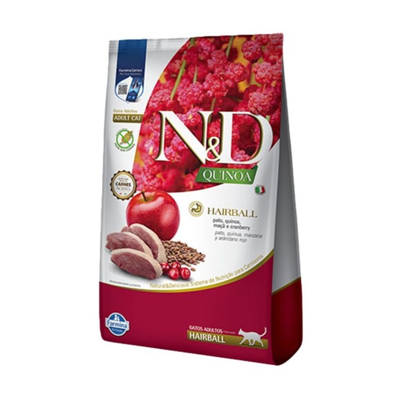 PET SPA - Alimento Para Gato Adulto N&D Quinoa Hairball 15KG