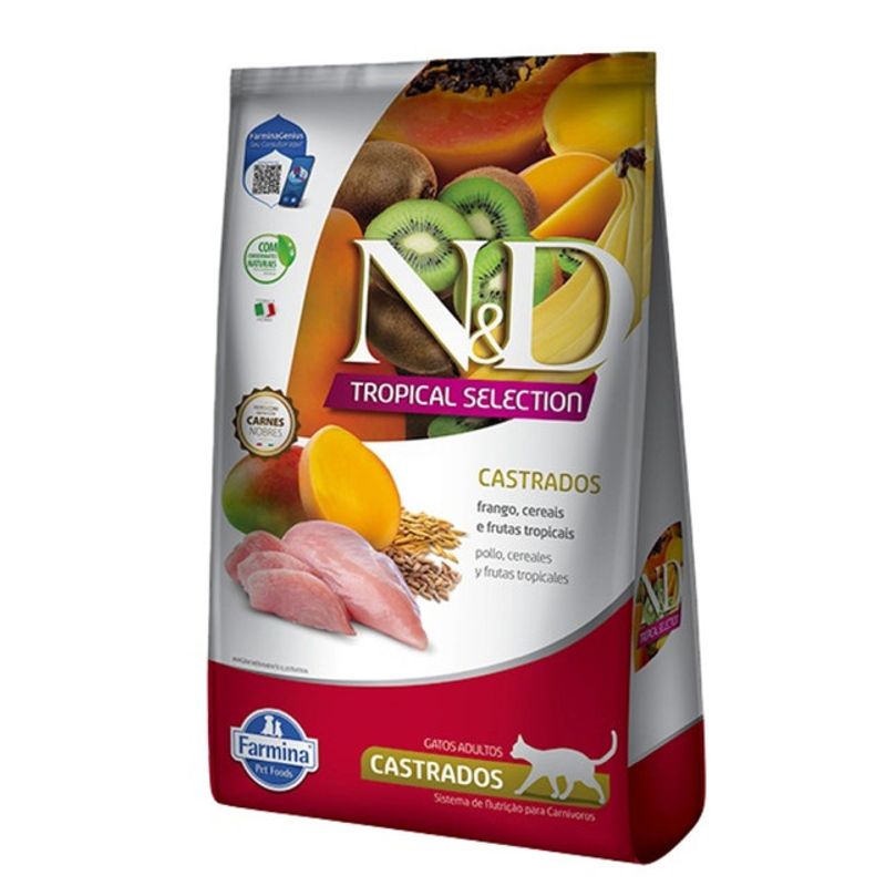 PET SPA - Alimento Para Gato Adulto Castrado N&D Tropical Pollo 04KG
