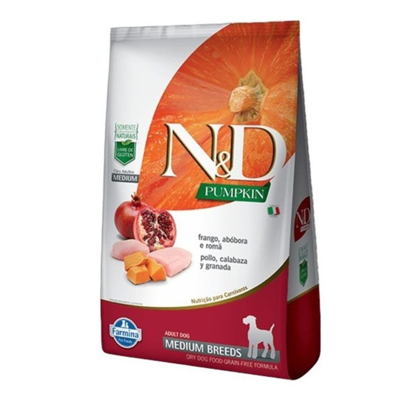 PET SPA - Alimento Para Perro Adulto Mediano N&D Pumpkin Pollo 101KG