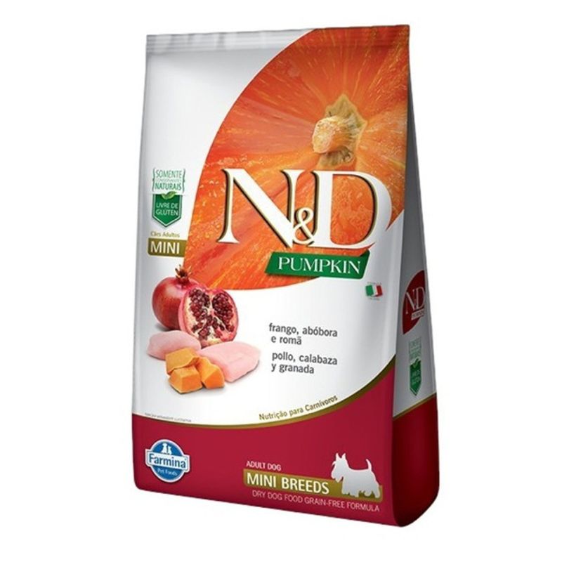 PET SPA - Alimento Para Perro Adulto Pequeño N&D Pumpkin Pollo 25KG