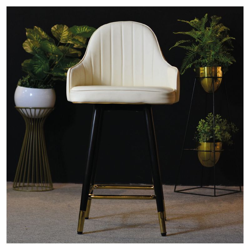 KAIU HOME - SILLA BAR URBAN  CUERO SINTETICO  BEIGE