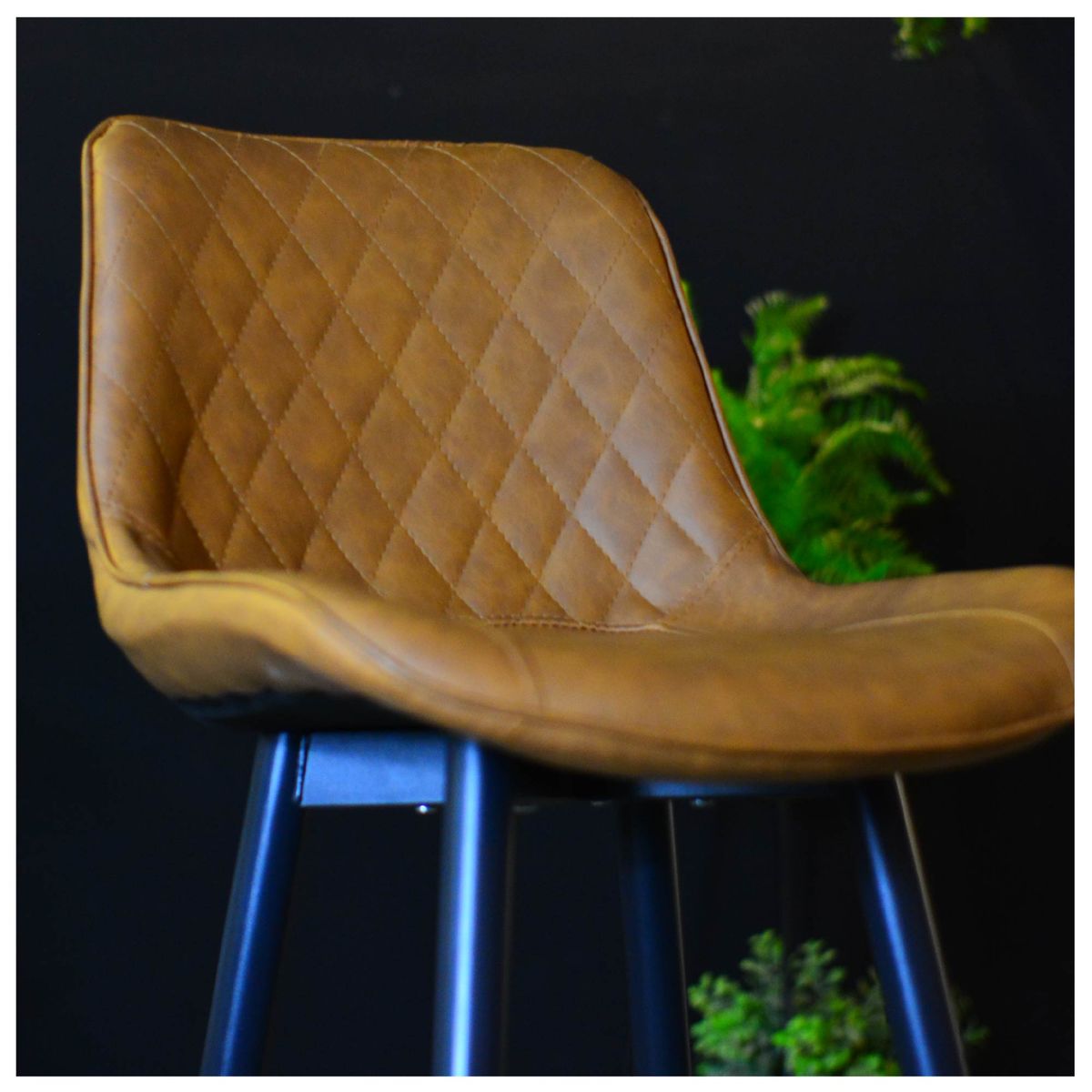 KAIU HOME - SILLA BAR ZENITH CUERO SINTETICO MOCA